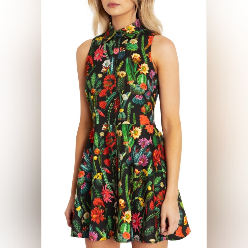 BlackMilk Desert Flower Work It Skater Dress